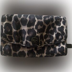 COACH Leopard-Print Cosmetic Travel Bag